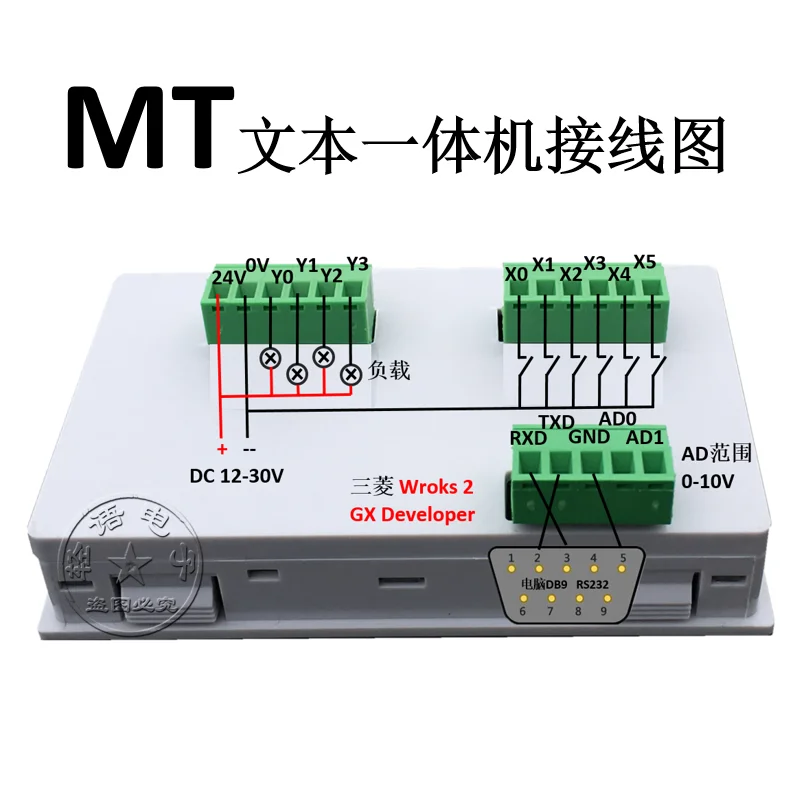 PLC Industrial Control Board OP320 All-in-one Text Display 10MT/10MR/20MR