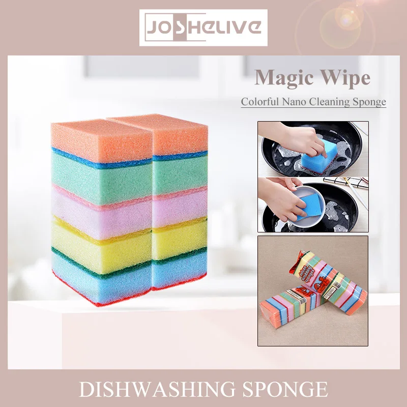 

Super Absorbent Sponge Double-Sided Sponge For Dishwashing Kitchen Bathroom Clean Cloth Eraser Sponge Stain Removal Clean Brush