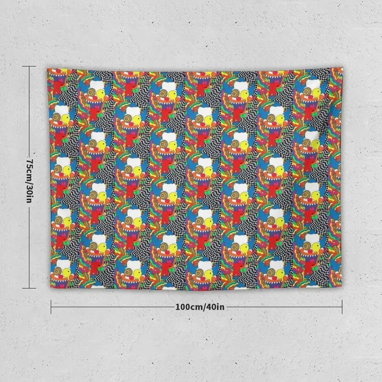 Trippy Krusty the Clown Гобелен из полиэстера