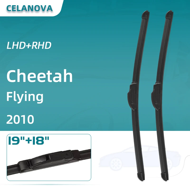 

Лезвия очистителей лобового стекла автомобиля для Cheetah Flying 2010 19 ”+ 18” бескаркасные резиновые стеклоочистители