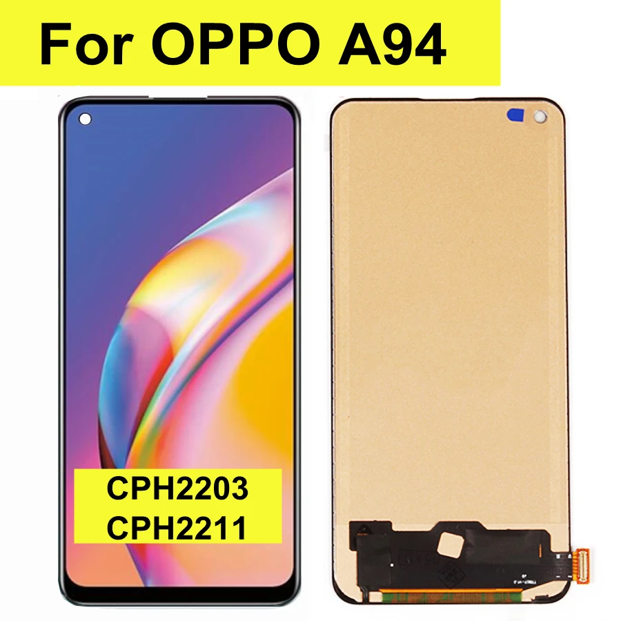 

6,43 "TFT для OPPO A94 CPH2203 ЖК-дисплей, сенсорная панель экран дигитайзер в сборе для OPPO A94 5G CPH2211 Замена ЖК-дисплея