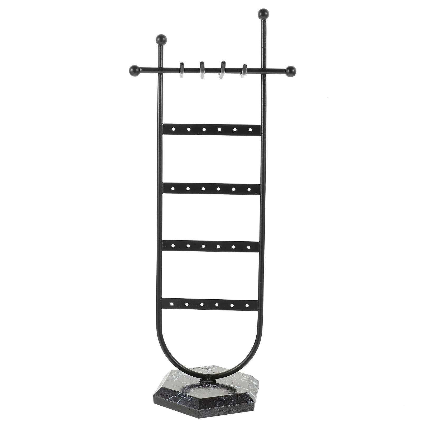 

Necklace Display Stand Jewelry Organizer Earring Holder Wood Earrings Rack Home Supplies