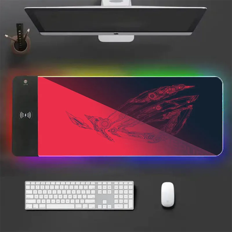 

Mouse Pad Rgb Keyboard Smiled Mat Rog Mousepad Rgb Gamer Chair Gaming Led Xxl Mice Keyboards Computer Peripherals Office