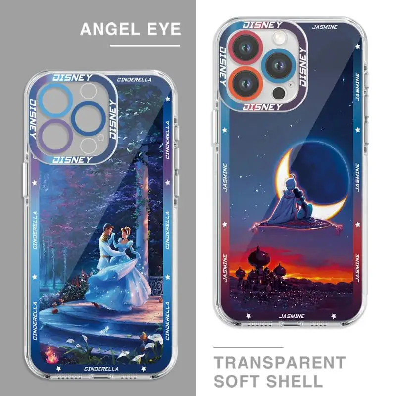 Прозрачный чехол Disney Золушка Alice Belll Aurora для Honor X8 X8a X9a 90 Lite Poco X3 Moto G71 G52 G22
