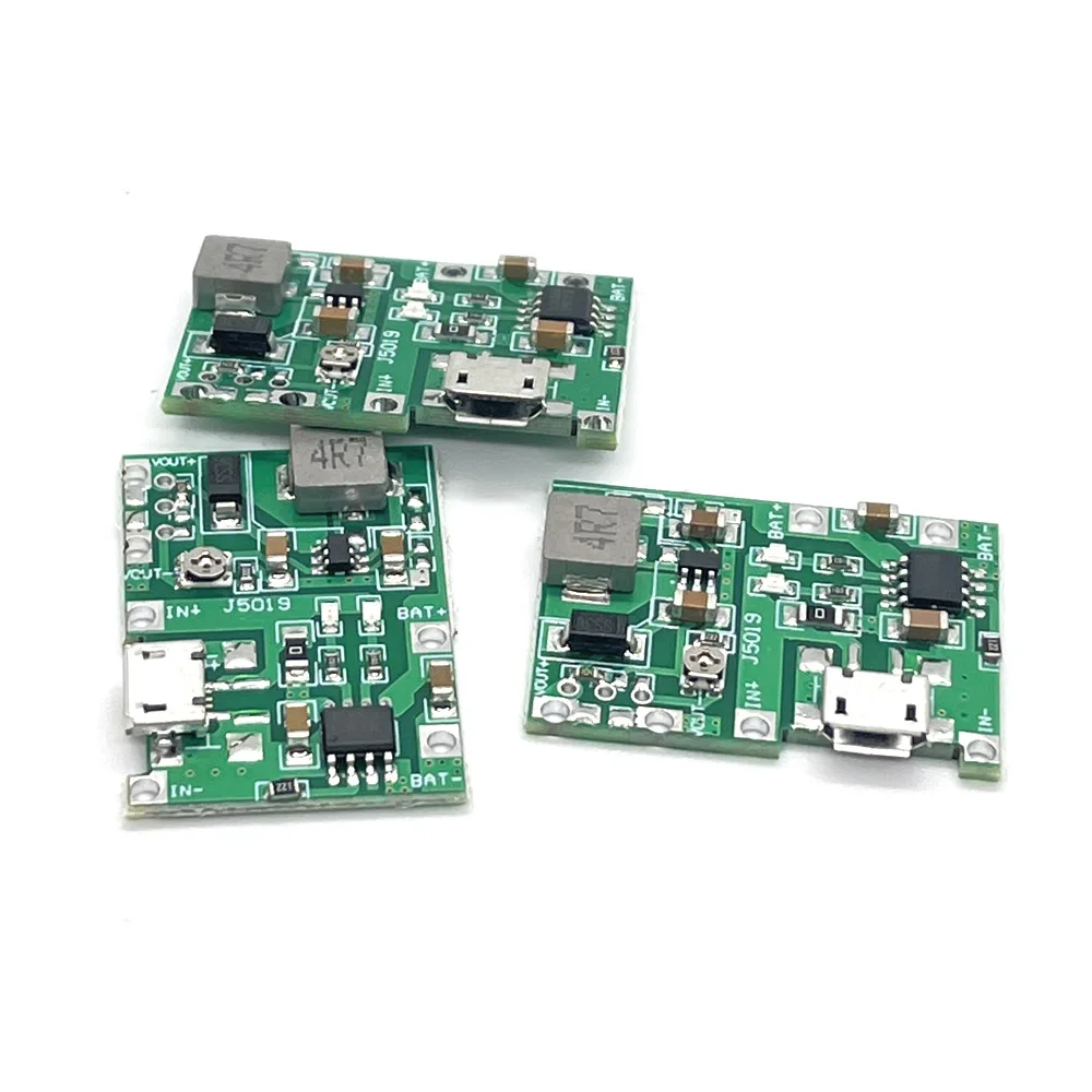 

HW-357 3.7V 9V 5V Adjustable PCB Step Up 18650 Li-ion Battery Charge Discharge Power Bank Charger Module DIY 18650 Battery New