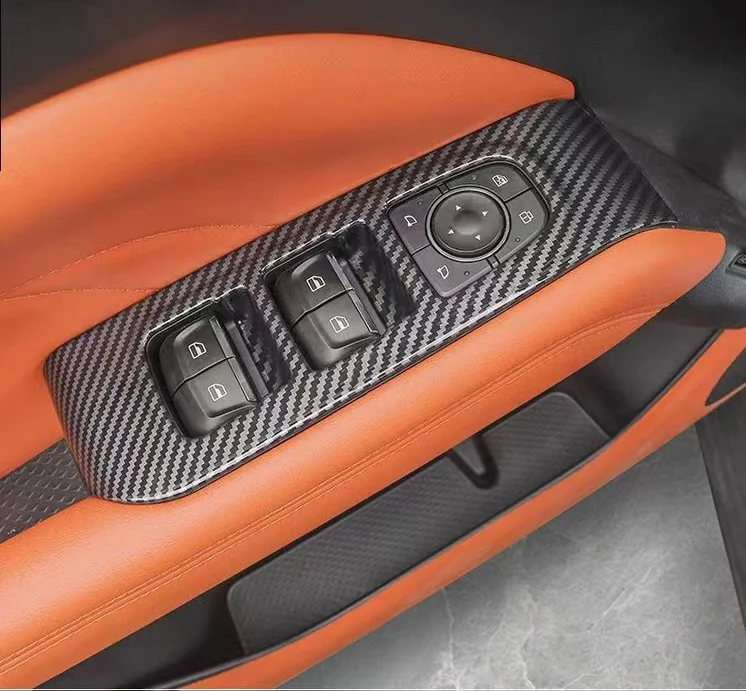 Внутренние аксессуары для Haval H9 2024 черное углеродное волокно крышка