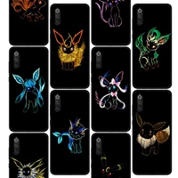anime pokemon eeveelution phone case for xiaomi redmi note 10 10s 9 9s 8 8t 11s 11 pro 7 5 9t 9c 9a 8a 7a 6a 6 fundas cover coqu