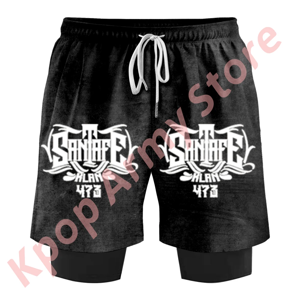 Шорты Santa Fe Klan 473 Blanco y Negro Tour летняя женская и мужская модная повседневная уличная
