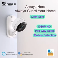 sonoff cam slim smart security camera wifi 1080p home monitor two way audio motion detection support scene linkage alarm