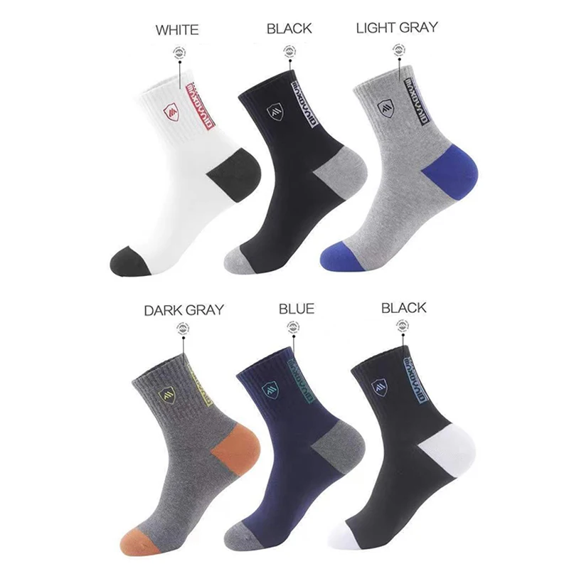 5pairsNew autumn and spring men's women's socks sports socks leisure color thick warm breathable quality socks from 5 pairs sold