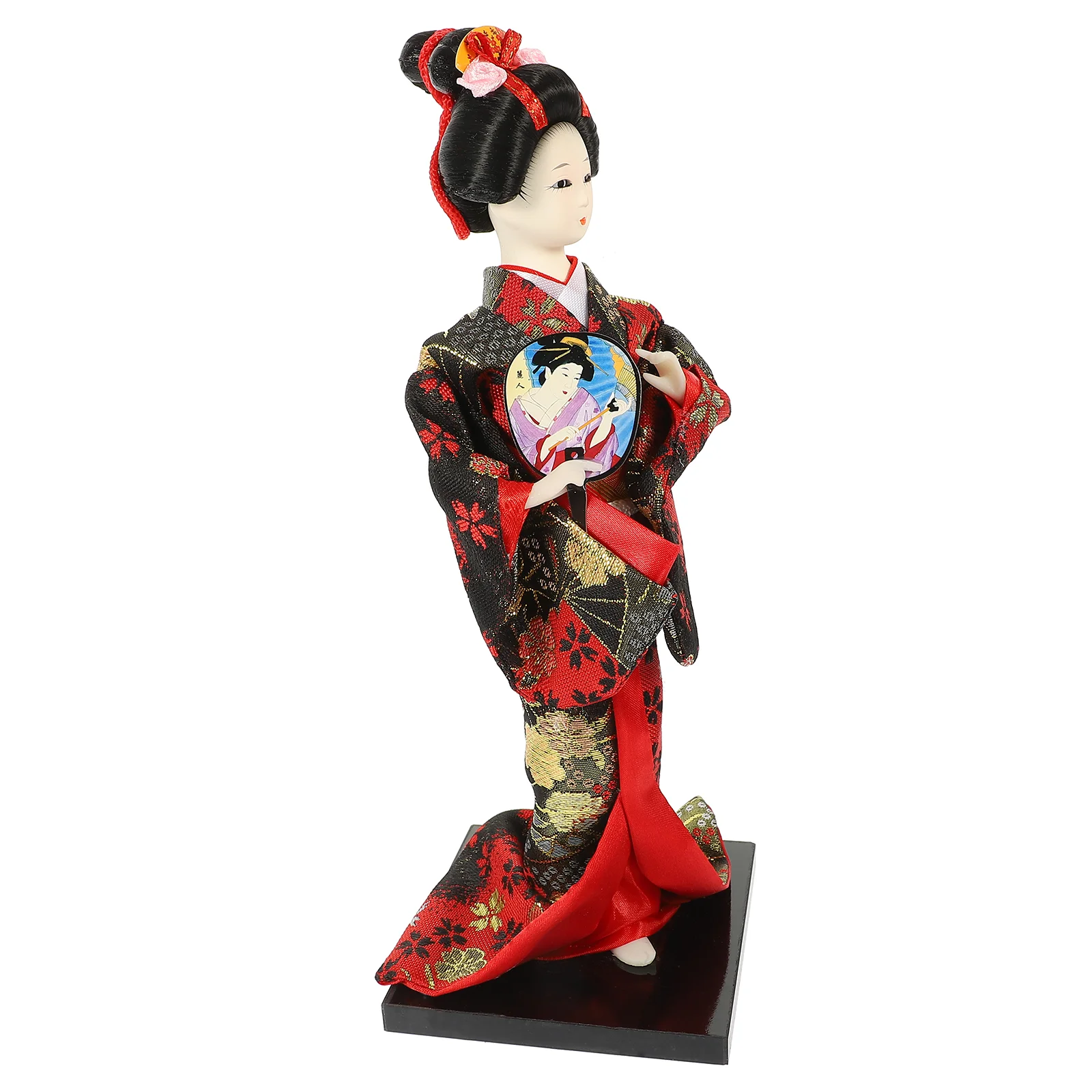 

Japanese Geisha Kimono Figurine Statue Girl Decor Asian Figure Desktop Figurines Oriental Sculpture Decoration Kokeshi Maiko