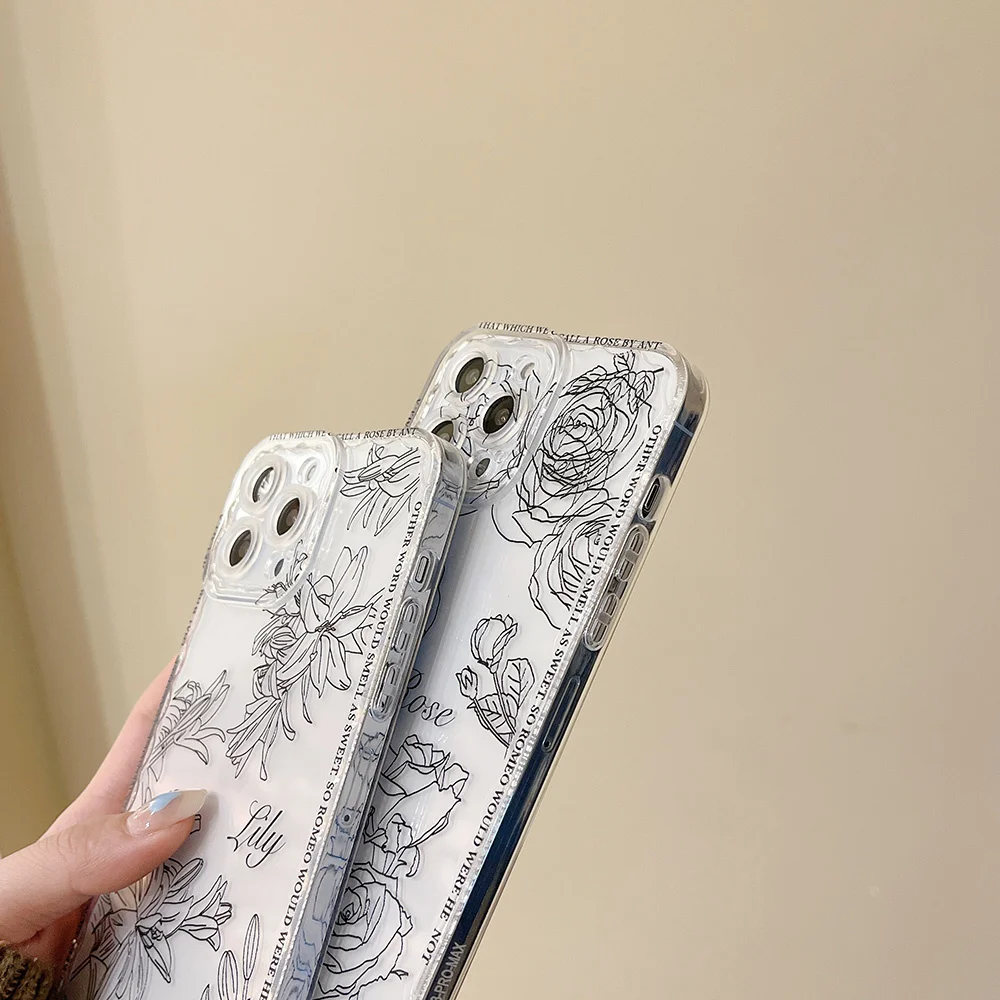 Мягкий полупрозрачный защитный чехол для iPhone совместим с моделями 12 11 13 Pro max x XS XR