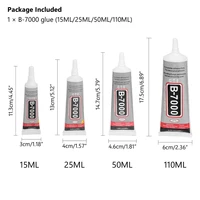 multipurpose b7000 e8000 t5000 t7000 t8000 medium adhesives transparent liquid glue 15ml 50ml 110ml