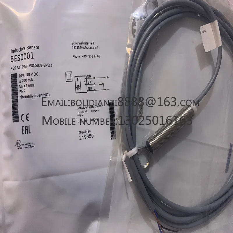 Новый датчик приближения BES0001 BES M12MI-PSC40B-BV03