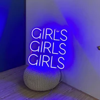 girls girls girls handmade custom neon signwedding light signneon led signneon lights for house room or storeparty decorati