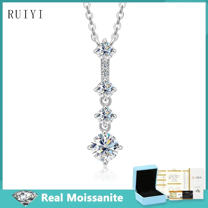 Женское ожерелье из серебра 925 пробы с бриллиантом карата