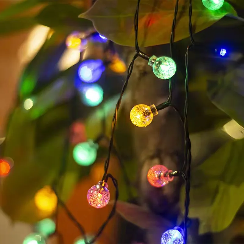 Хрустальная бусина солнечный свет гирлянда светодиодный пузырьковый шар
