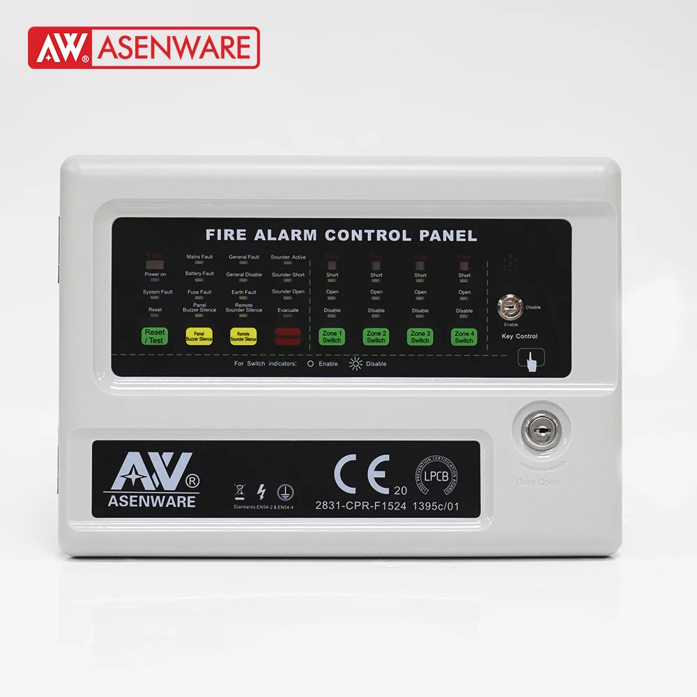 

Conventional fire alarm control panel fire alarm system 4 zone panel