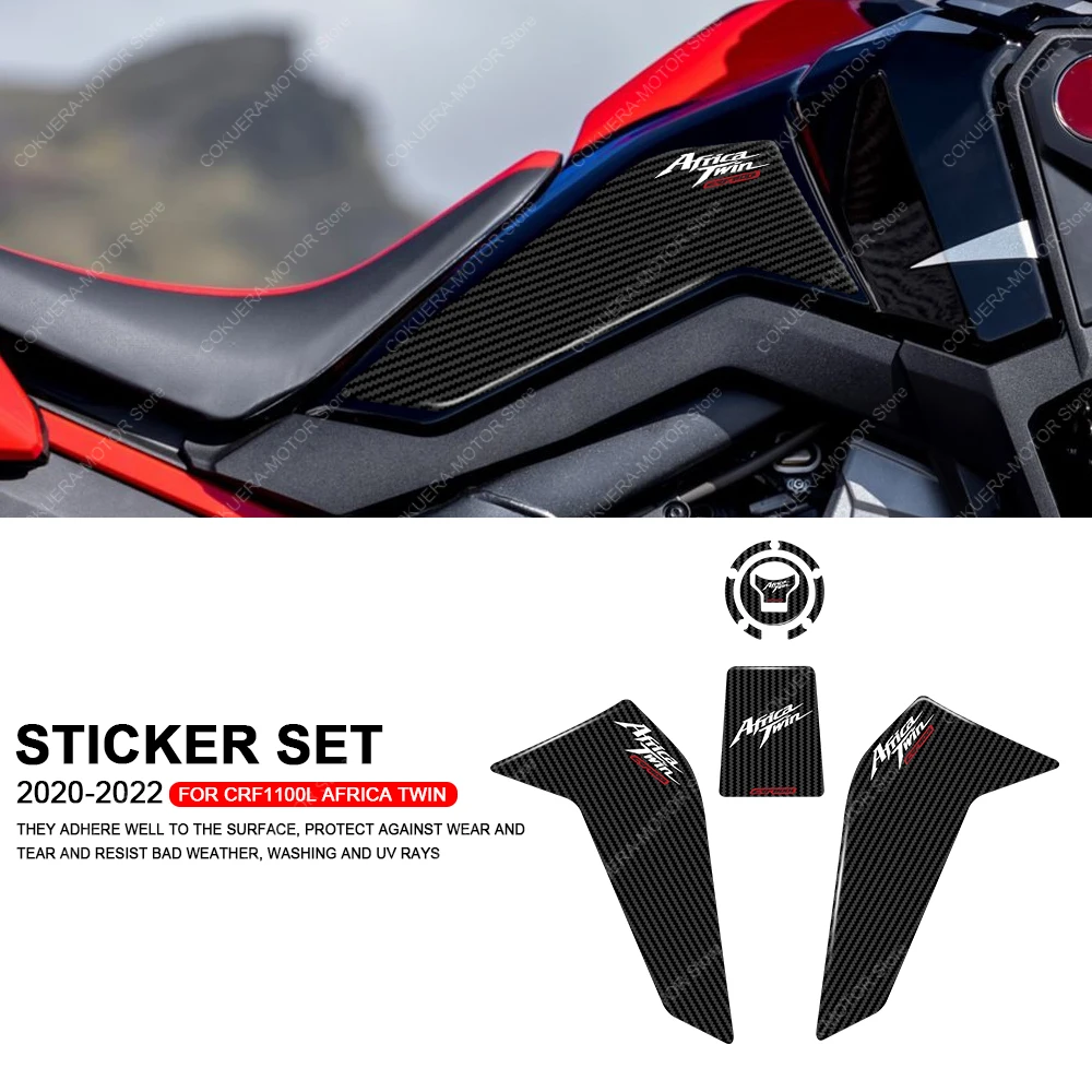 Для CRF1100L Africa Twin 2020-2022 мотоциклетная наклейка на бак 3D набор защитных наклеек из