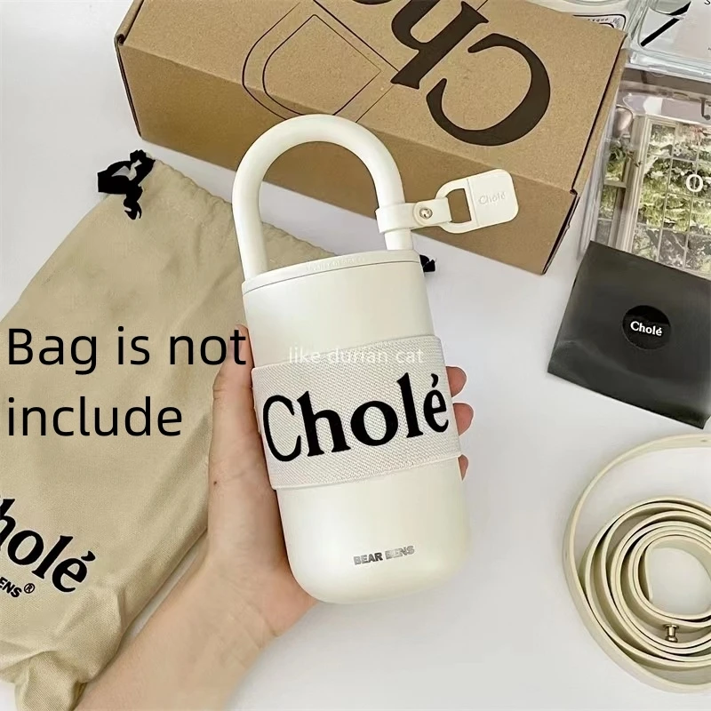 

300/400ml No Bag 2pcs Cup Covers Stainless Steel Coffee Mug Wtih Rope Car Thermos Mug Vacuum Flask Tumbler Water Bottle