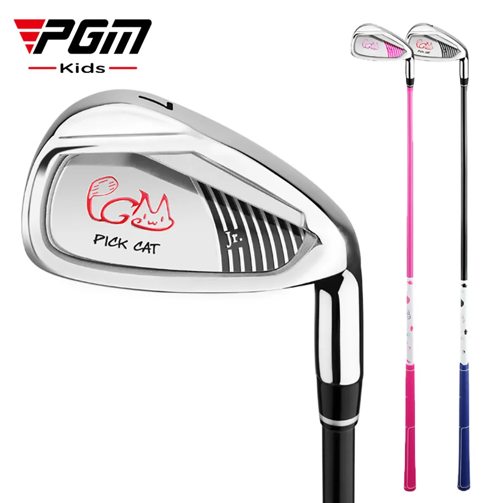 

PGM Golf Kids Chilrdren Boys/ Girls Training Rod No. 7 Iron Alloy Head Light Carbon Shaft Golf Accessories Club BeginneJRTIG007