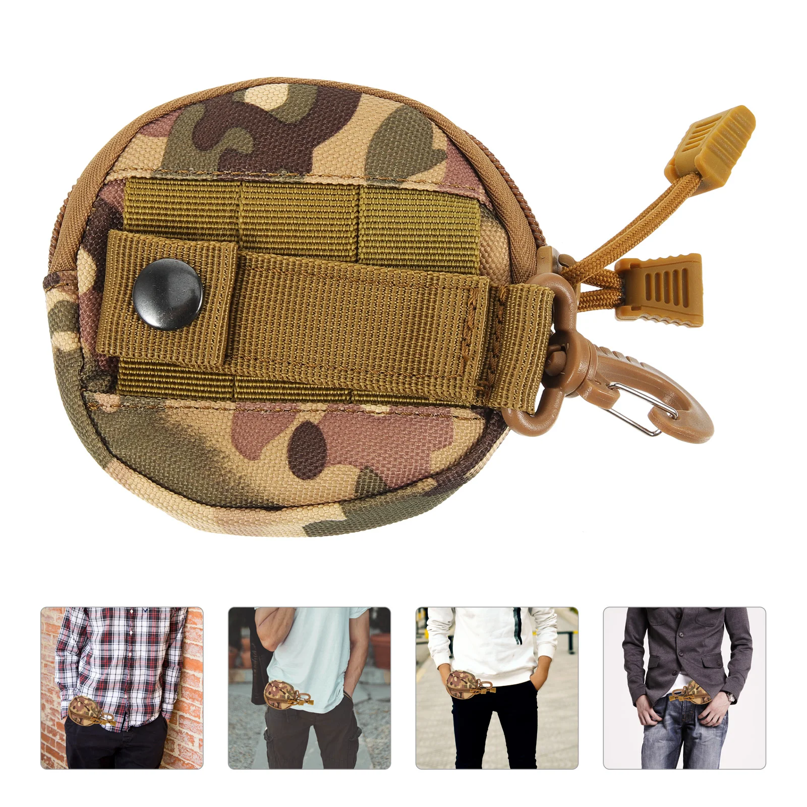 

Hanging Storage Bag Camping Keys Keychain Backpack Attachment Earphone Small Pouch Coin