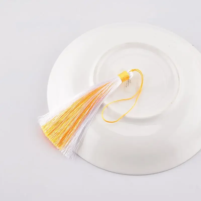 Двойной цвет 12 см шелковое китайское платье с бахромой ханьфу кулон DIY ароматная