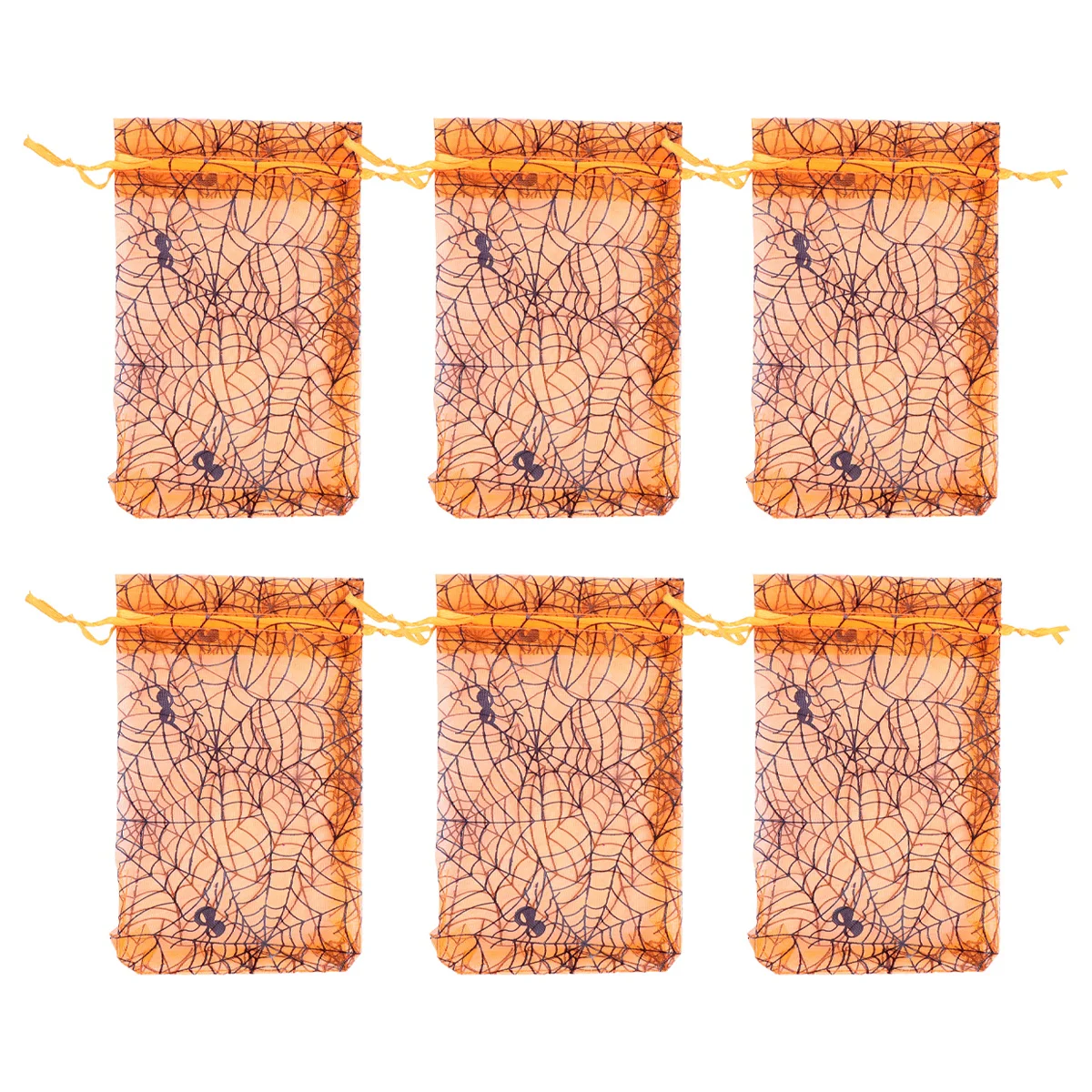 

Bags Drawstring Bag Candy Organza Gift Decor Cookie Party Wrapping Favor Pouchcases Home Prop Decorative Packages Spiderweb