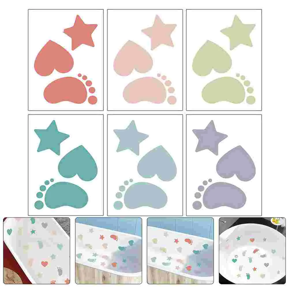 

6 Sheets Bathtub Floor Stickers Decals Bathroom Non-slip Mariposas Decorativas Para Pared Ocean Decorative Pvc Sea Animal