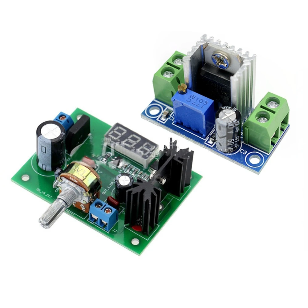 

LM317 Adjustable Voltage Linear Regulator Power Supply Step Down Buck Converter Board Module LM317 DC-DC 4.2-40V To 1.2-37V