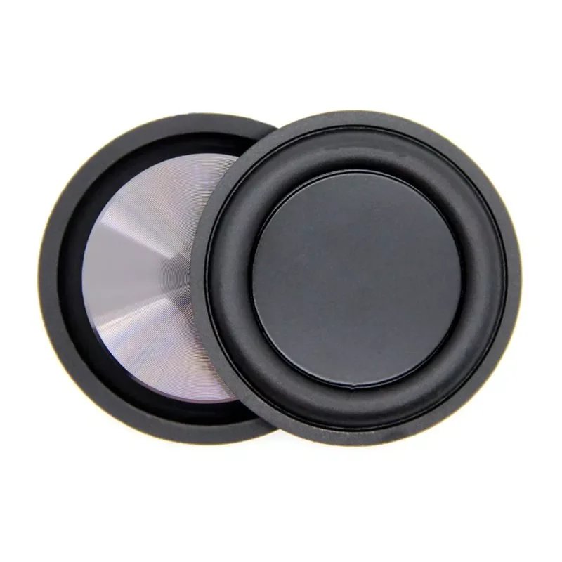 

NEW2022 2PCS Rubber Metal Low Frequency Passive Bass Radiator Speaker Diaphragm Auxiliary Strengthen Woofer Vibration Membranes
