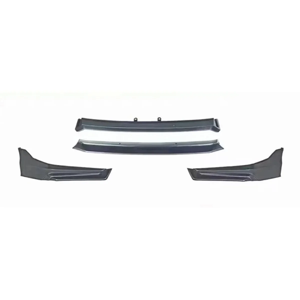 Передний бампер автомобиля Civic глянцевый черный в стиле YOFER диффузор переднего