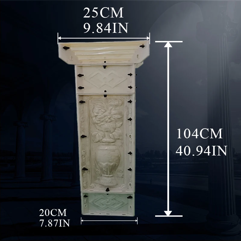 Форма для перила римской колонны ограждение балкона шаблон здания виллы модель