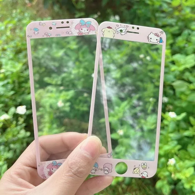 3D полное покрытие мягкий край защита экрана Передняя пленка мультфильм Sanrio Hello