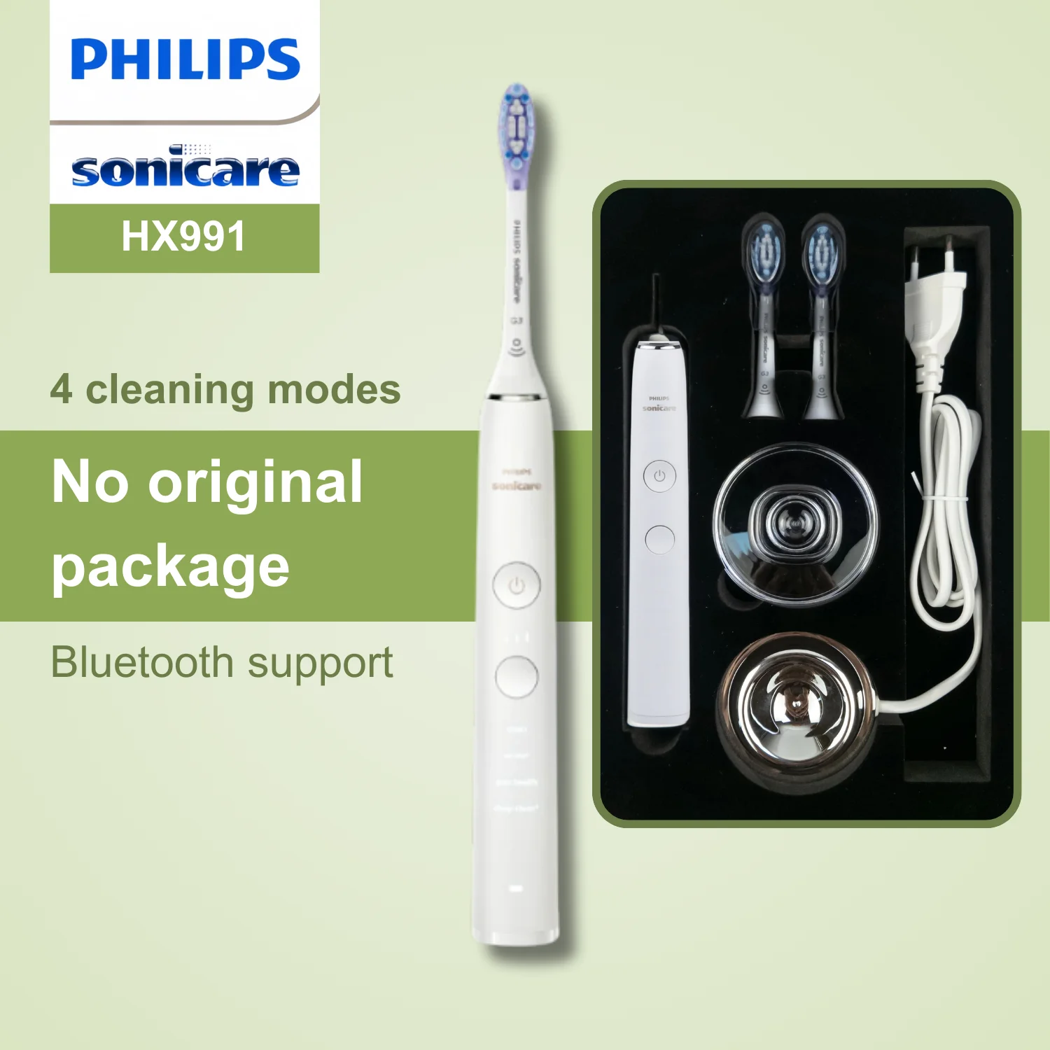 Электрическая зубная щетка Philips Sonicare HX991 без оригинальной упаковки насадка для
