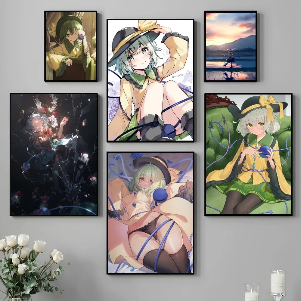 Touhou Project Komeiji Koishi Плакат-аниме Девушка Бумажный Печать Искусство Современный