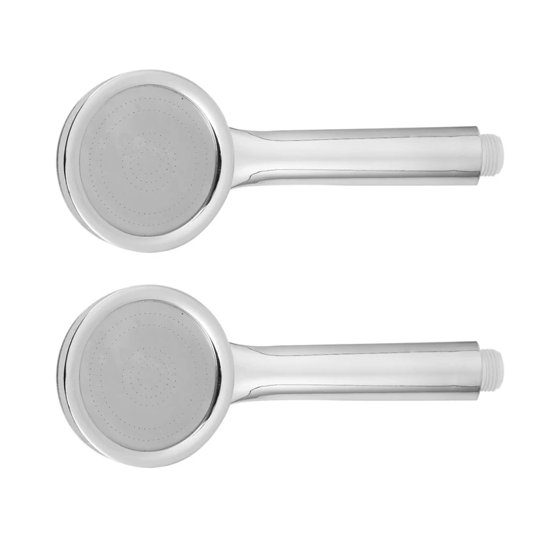 

2X Handheld Shower Head Bathroom High Turbo Pressure Energy Water Saving Bath Showerhead