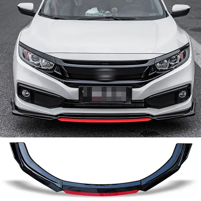 Новый! Спойлер переднего бампера для Honda Civic Sedan 2012-2019 Carbon Surface Protector Plate Lip Body Kit Chin