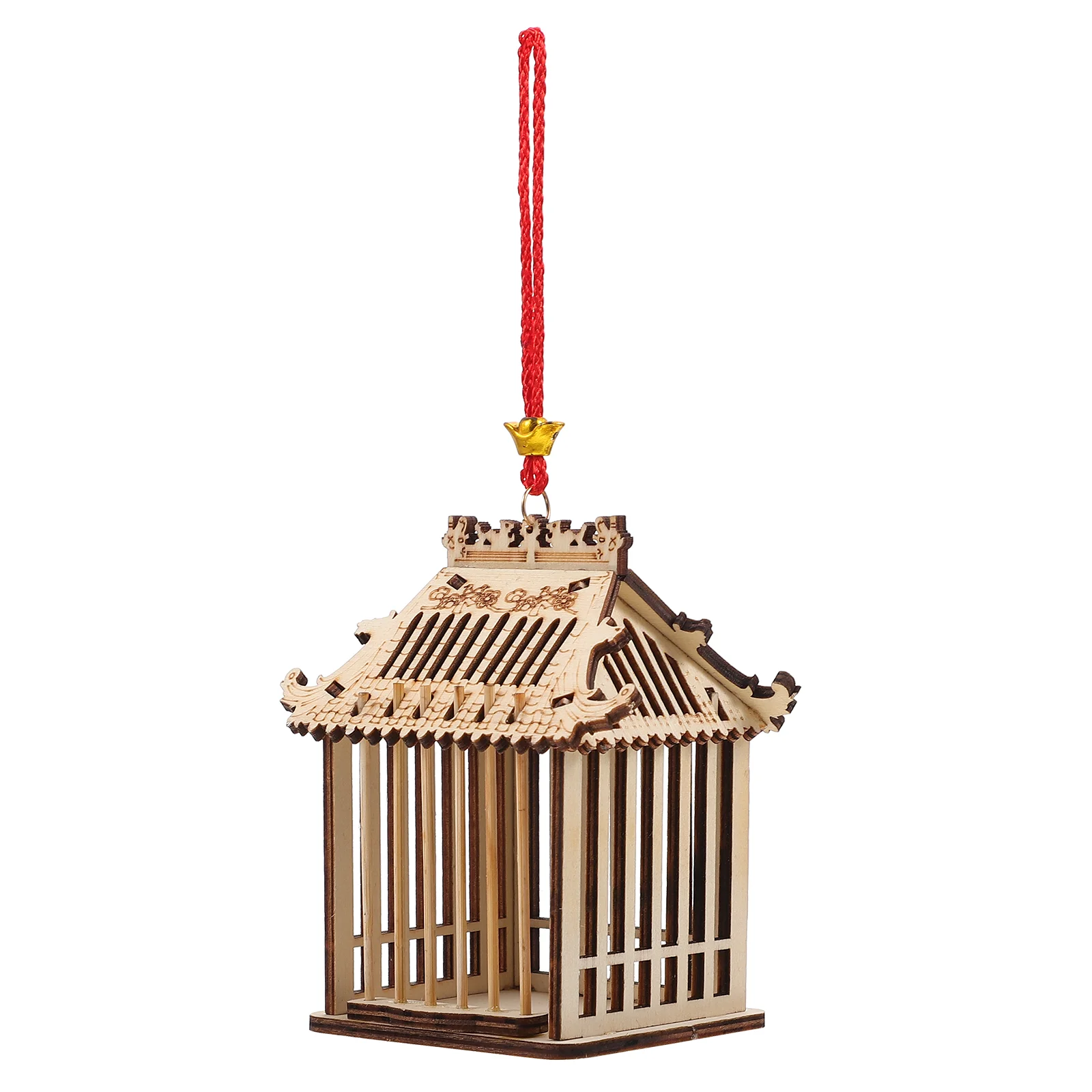Клетка-конник для животных деревянная мини-садковая подвесная корзина хранения