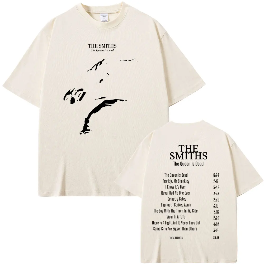 Футболка мужская оверсайз с принтом альтернативной рок-группы The Smiths Queen Is Dead