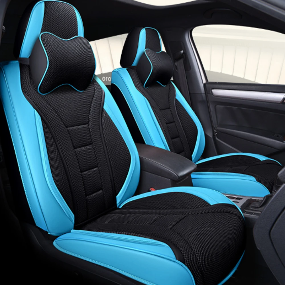 Купи Car Seat Cover Deluxe Edition car seat saddle cushion High waterproof leather car seat covers за 10,925 рублей в магазине AliExpress