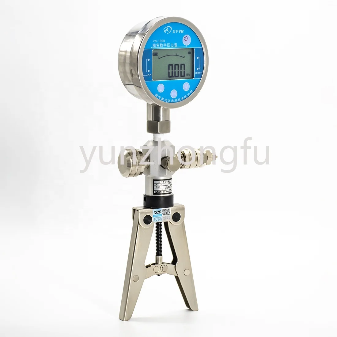 

Y039 Hand Operated Pressure Pump Manual Pressure Calibrator 0-290Psi/200bar Hand Held Pressure Calibrator