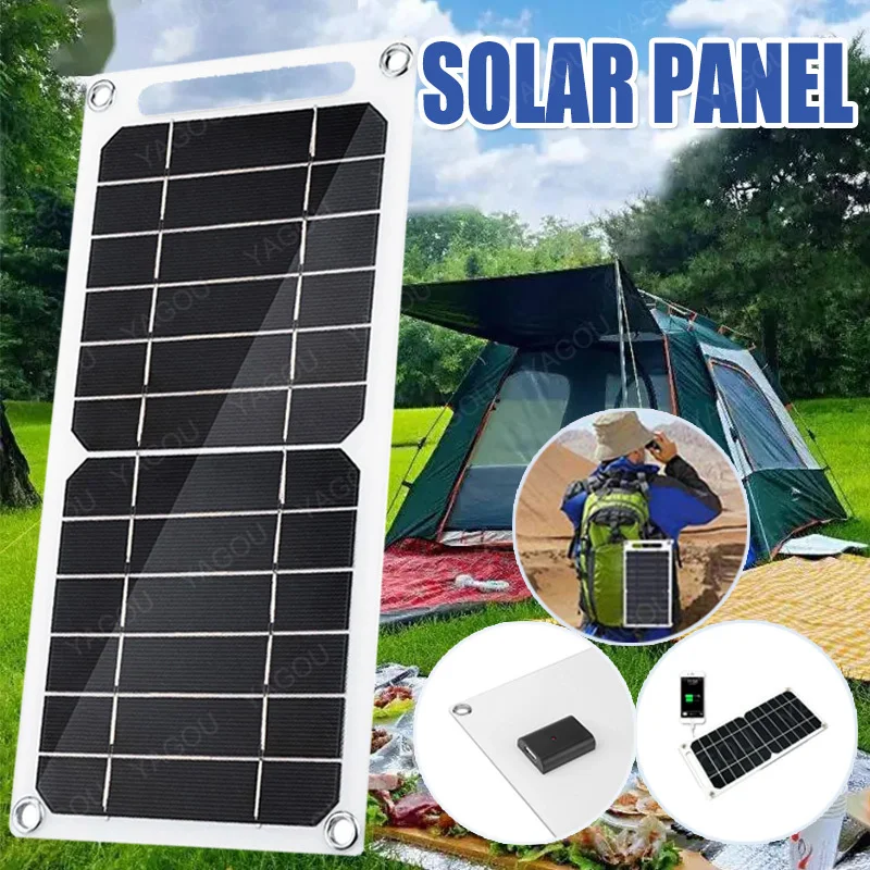 

YAGOU 5V Solar Panel USB Waterproof Outdoor Camping Portable Cells Battery Solar Charger for Mobile Phone Power Bank 20W 15W 6W