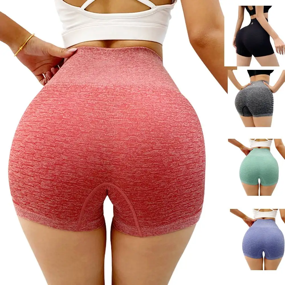 

High Waist Fitness Yoga Shorts Sexy Women Running Butt Lift Leggings Seamless Treadmill Bike Shorts Black Fitness Leggings