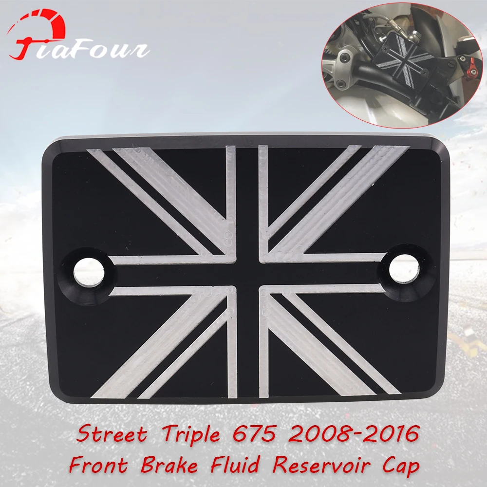 

Fit For Street Triple 675 2008-2016 Front Brake Fluid Reservoir Cap Cylinder Cover