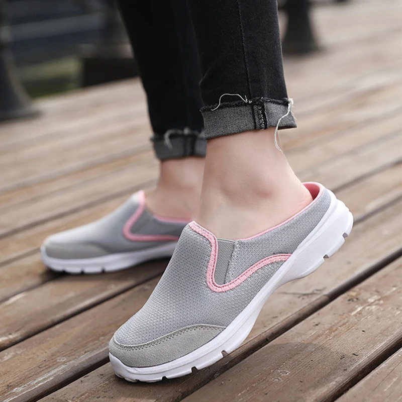 

Men Breathable Mesh Slippers Premium Walking Shoes Casual Anti-slip Comfortable Platform Sandals Plus Size for Women and Man