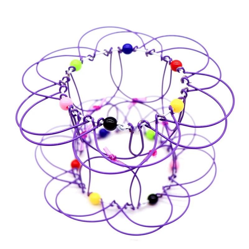 Гибкая корзина с волшебным потоком кольцо разноцветная вращающаяся цветочная