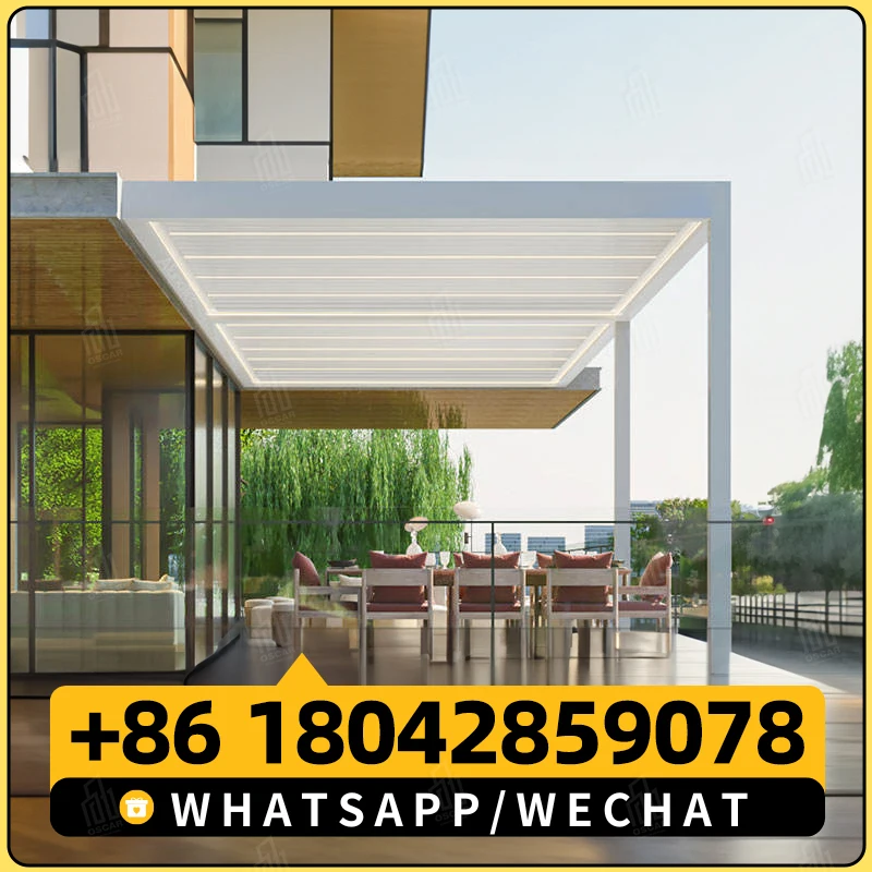 Индивидуальная Современная жесткая верхняя беседка 12x16 алюминиевая наружная