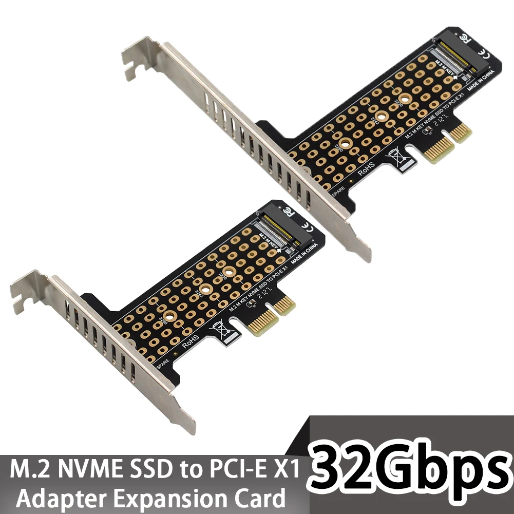 

NVMe PCIe M.2 NGFF SSD To PCIe X1 Adapter Card PCIe X1 To M.2 Card with Bracket Full / Half Height Bracket Support PCIe4.0