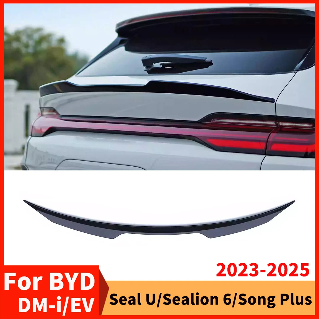 Фото Задний воздушный дефлектор-спойлер для BYD Seal U, Sealion 6, Song Plus 2023-2025 DM-i или EV, спортивные аксессуары для тюнинга задней части автомобиля №1